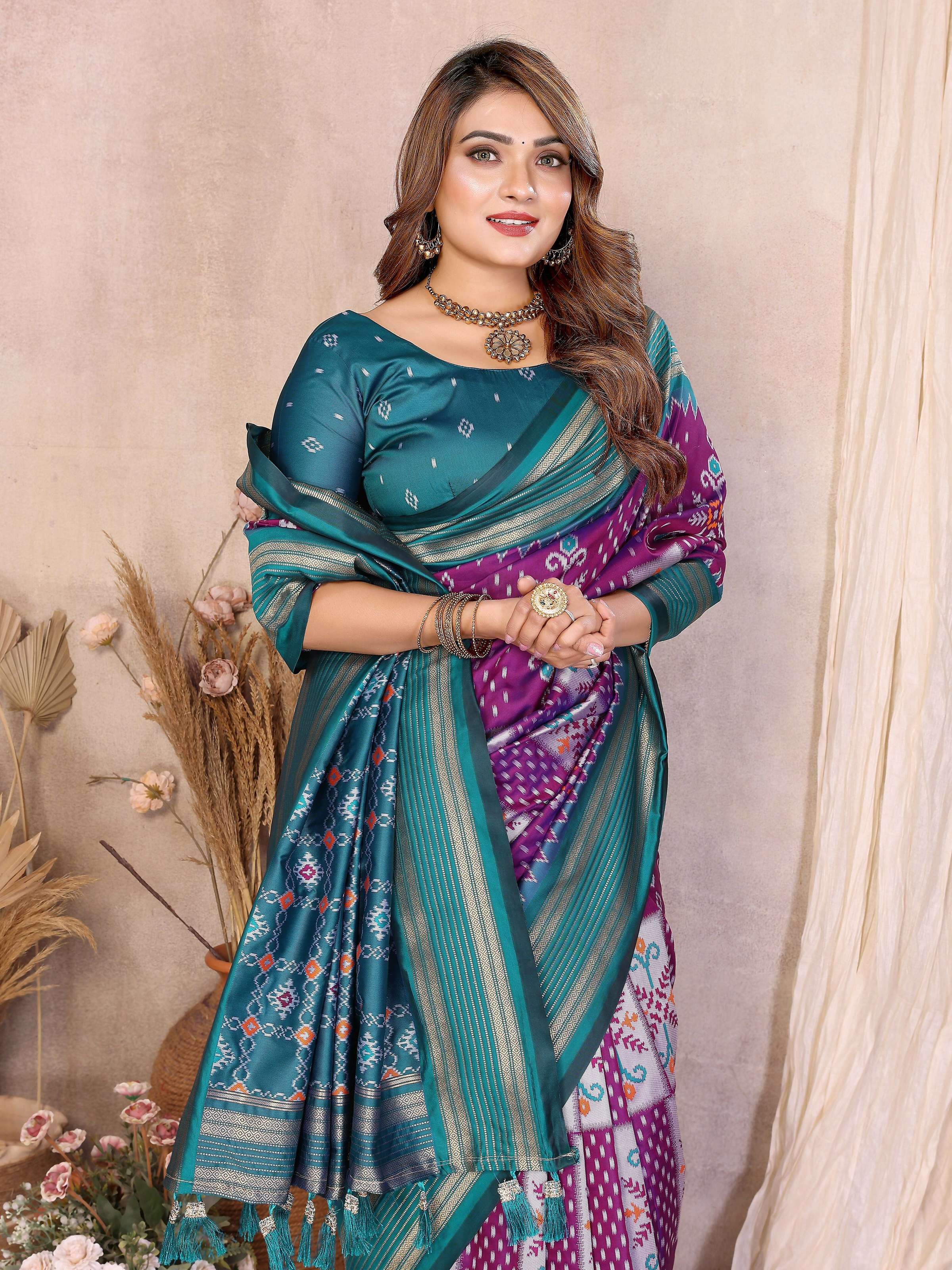 Aastha Fashion Wine Soft Silk Weaving Saree