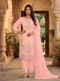 Teeya Creation Womens New Trendy Silk With Heavy Embroiedery With Sequence Work Pink Kurta Set