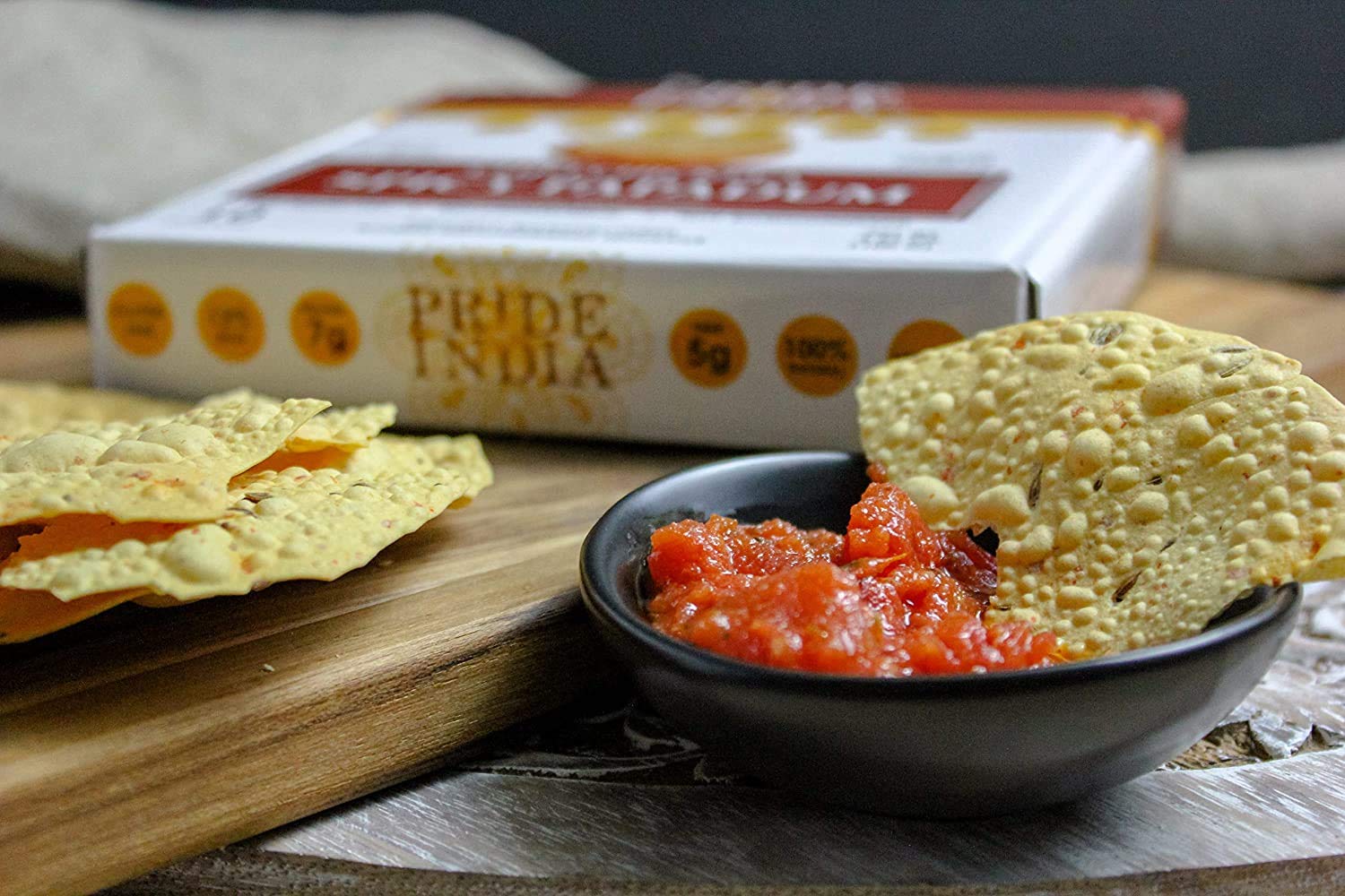 TIKKA CURRY MUNG BEAN PAPADUM LENTIL CRISP