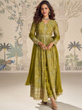 Evanik Designer Chinon Silk Embroidered Work Wedding Anarkali Suit