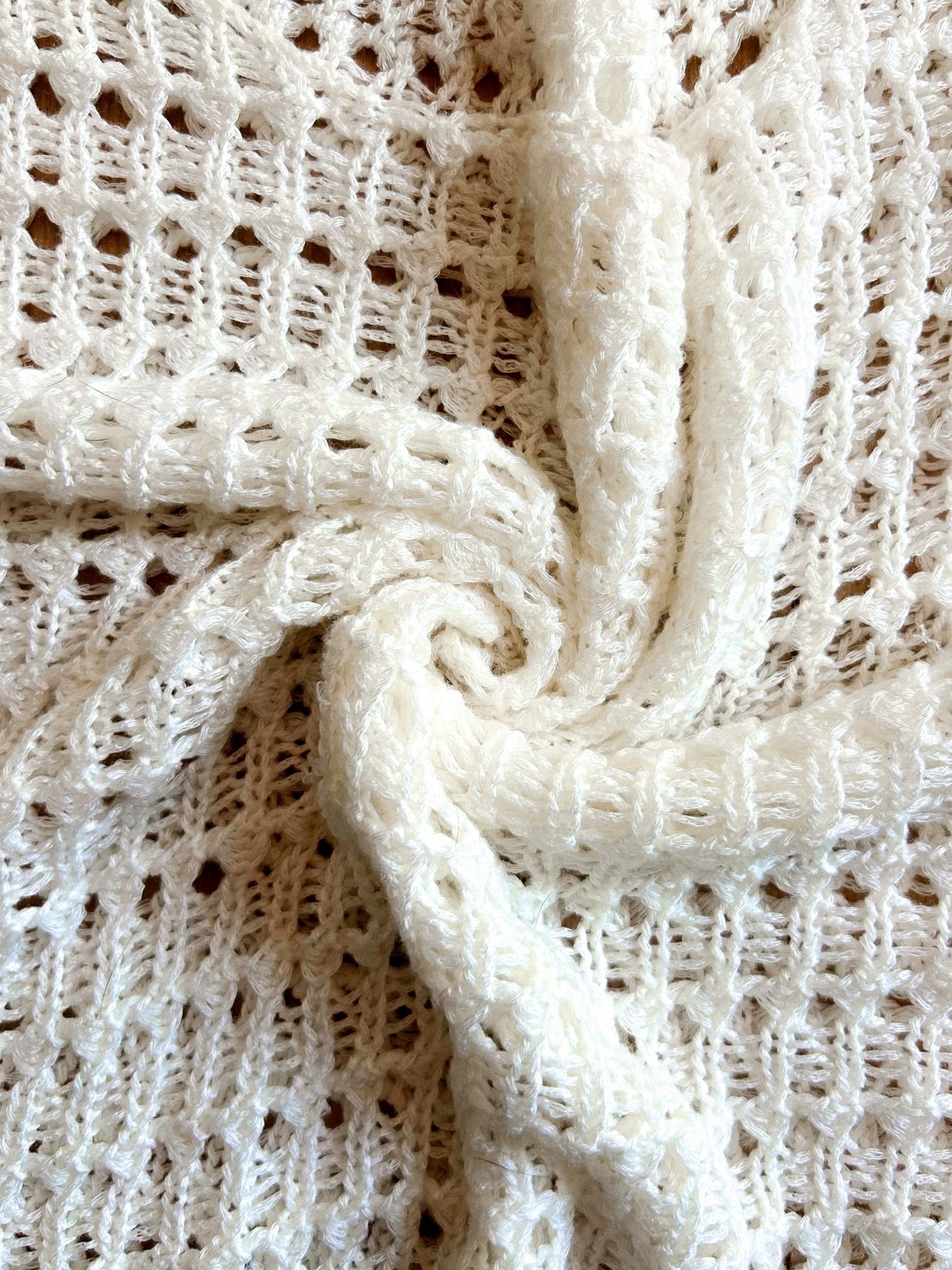 Wide Sleeve Crochet Crop Top Coverup