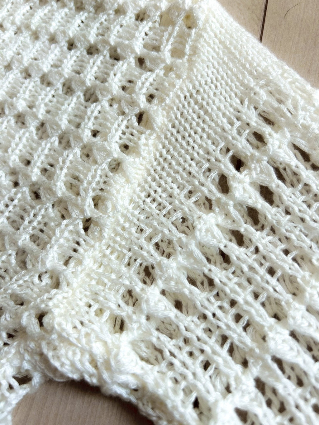 Wide Sleeve Crochet Crop Top Coverup