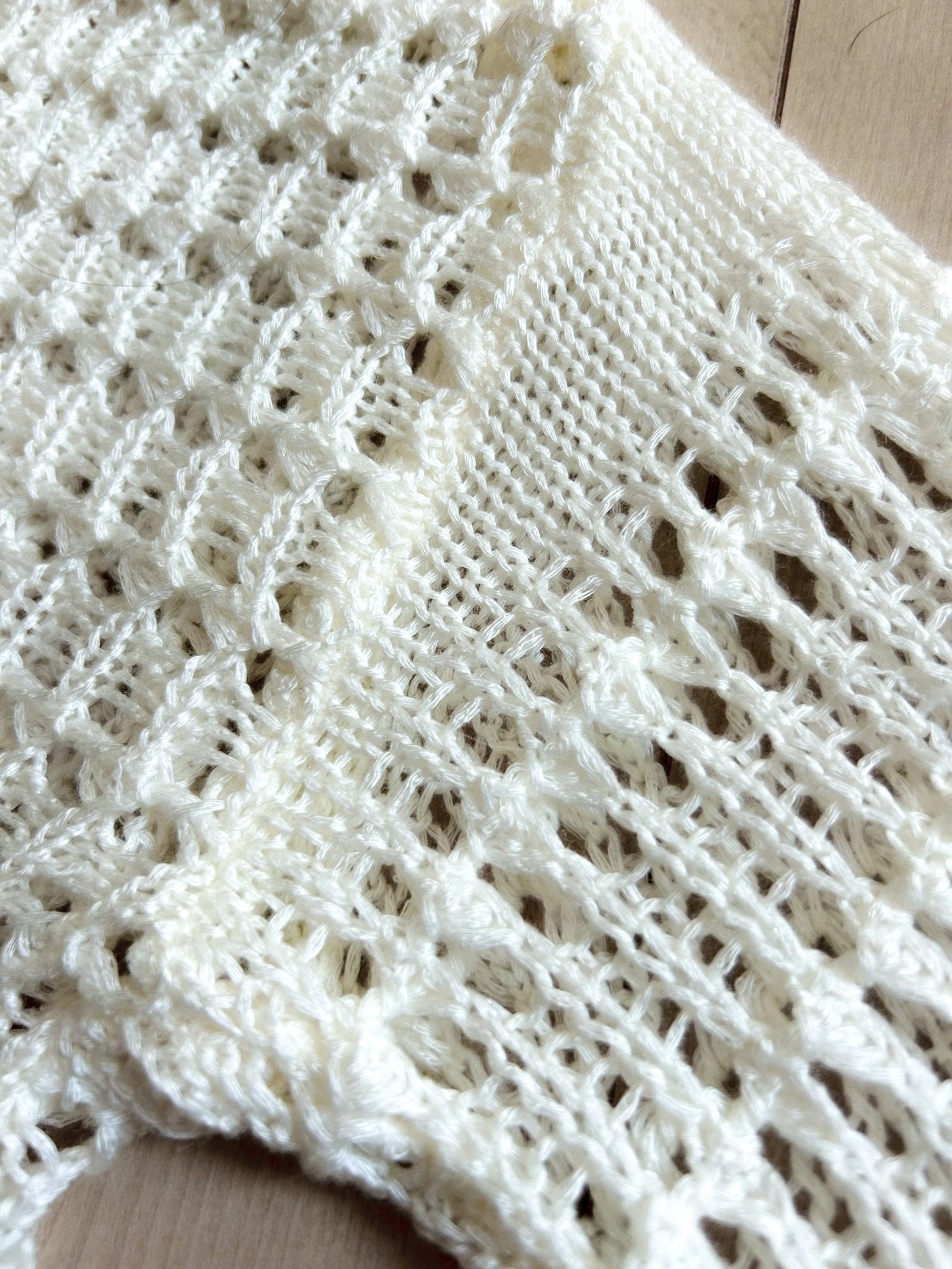 Wide Sleeve Crochet Crop Top Coverup