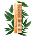 Botanical Luxuriate 100% Pure Neem Wood Comb Dual Tooth With Soft Edges