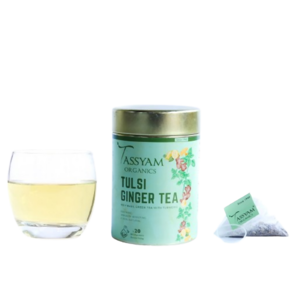 Tassyam Organics Tulsi Ginger Tea Bags