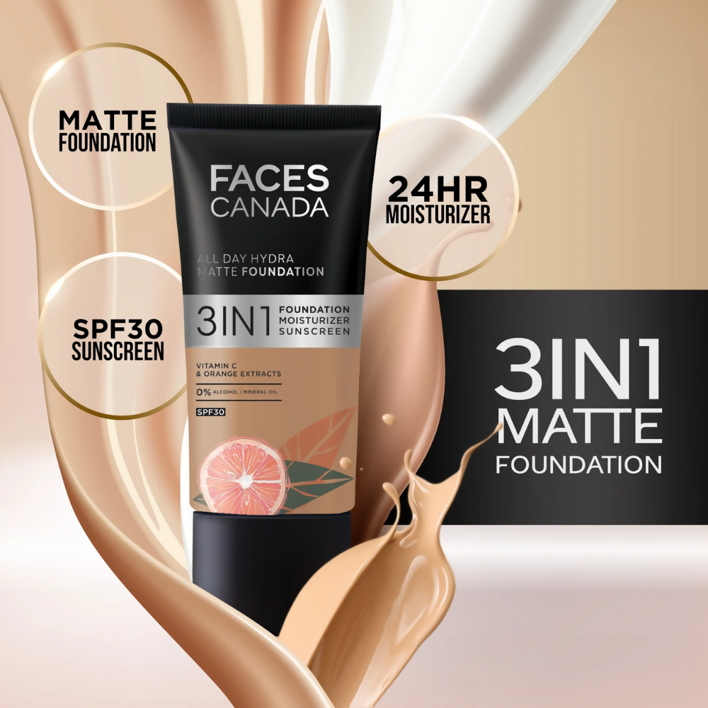 Faces Canada All In One Foundation with SPF 30 - Rose Ivory 011
