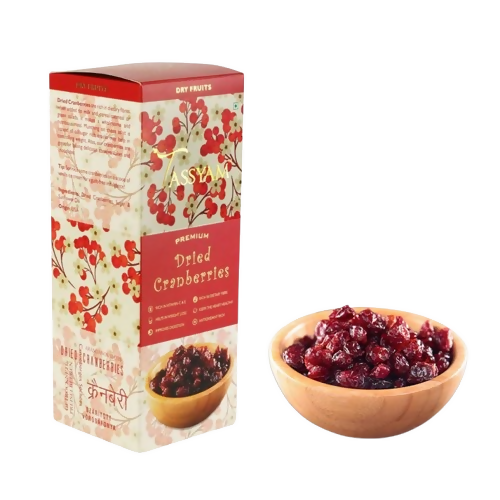 Tassyam Organics Premium Imported Dried Cranberries - Box