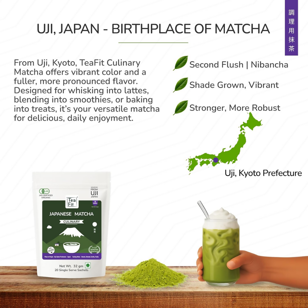 TeaFit Culinary Japanese Matcha Tea Powder