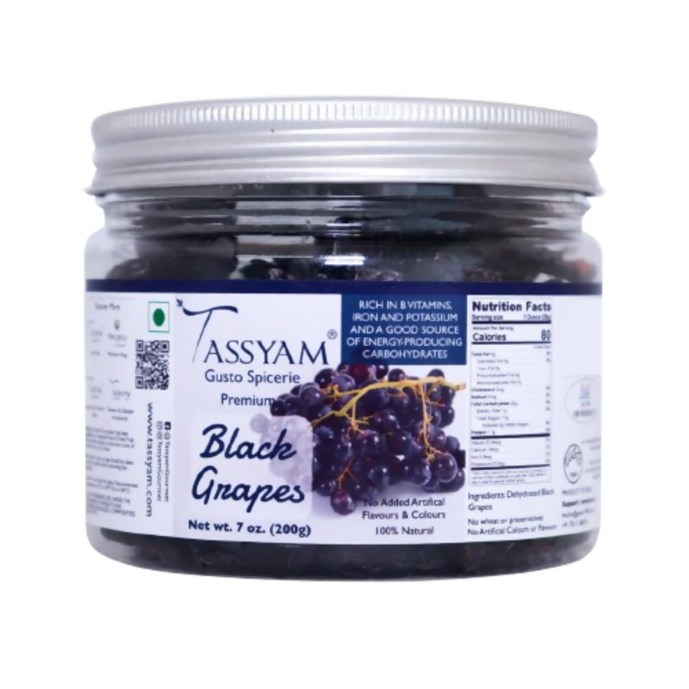 Tassyam Organics Exotic Dehydrated Black Grapes