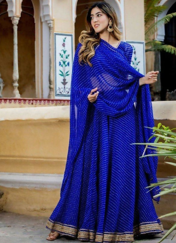 Lehenga Mart Designer Indian Wedding Lehenga Choli-Blue
