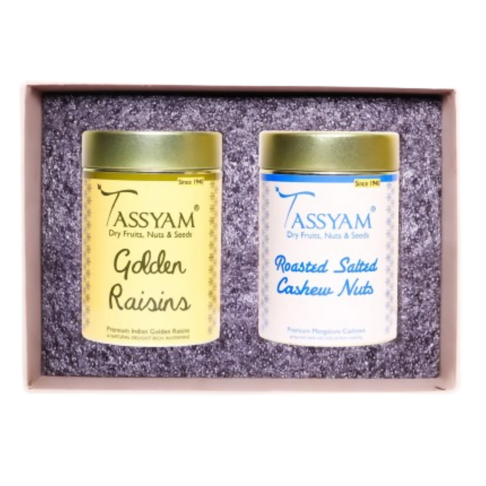 Tassyam Organics Dry Fruit Set - Salted Cashew and Kishmish