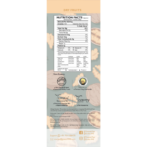Tassyam Organics Premium Imported Walnuts Akhrot - Box