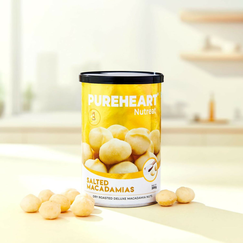 Pureheart Nutreat Salted Macadamia|Premium Dry Roasted Macadamia Nuts