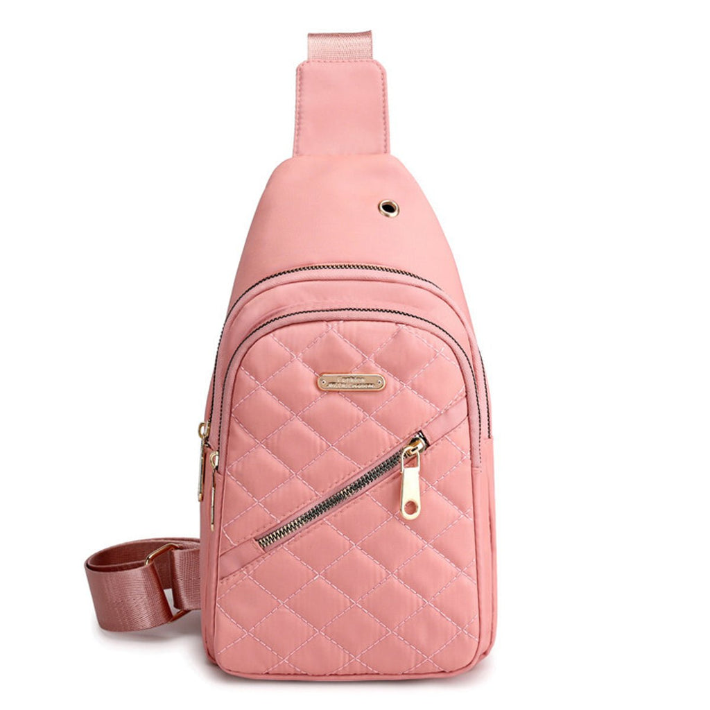 Small Chest Sling Backpack Water Resistant Nylon Shoulder Bag
