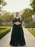Lehenga Mart Designer Indian Wedding Lehenga Choli-Green