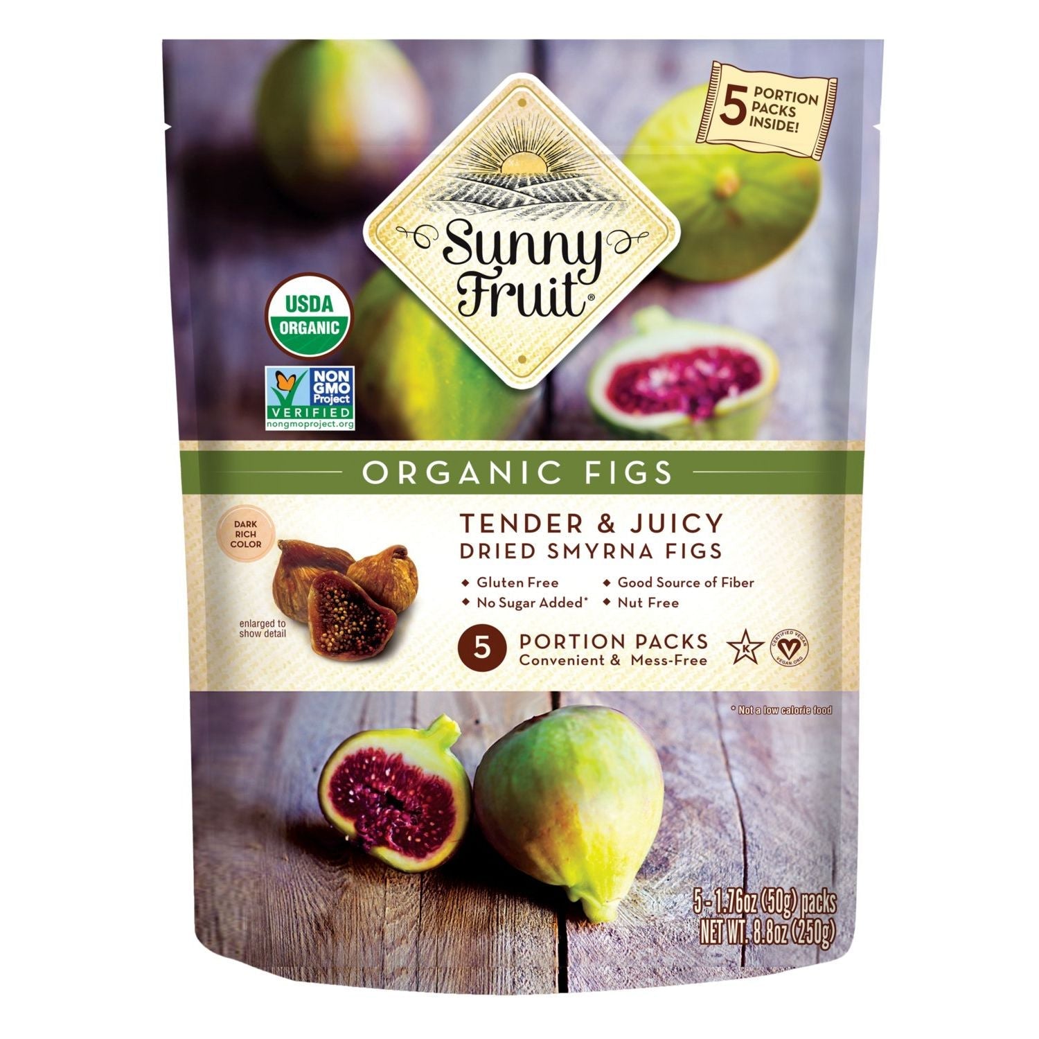 Sunny Fruit Organic Dried Smyrna Figs