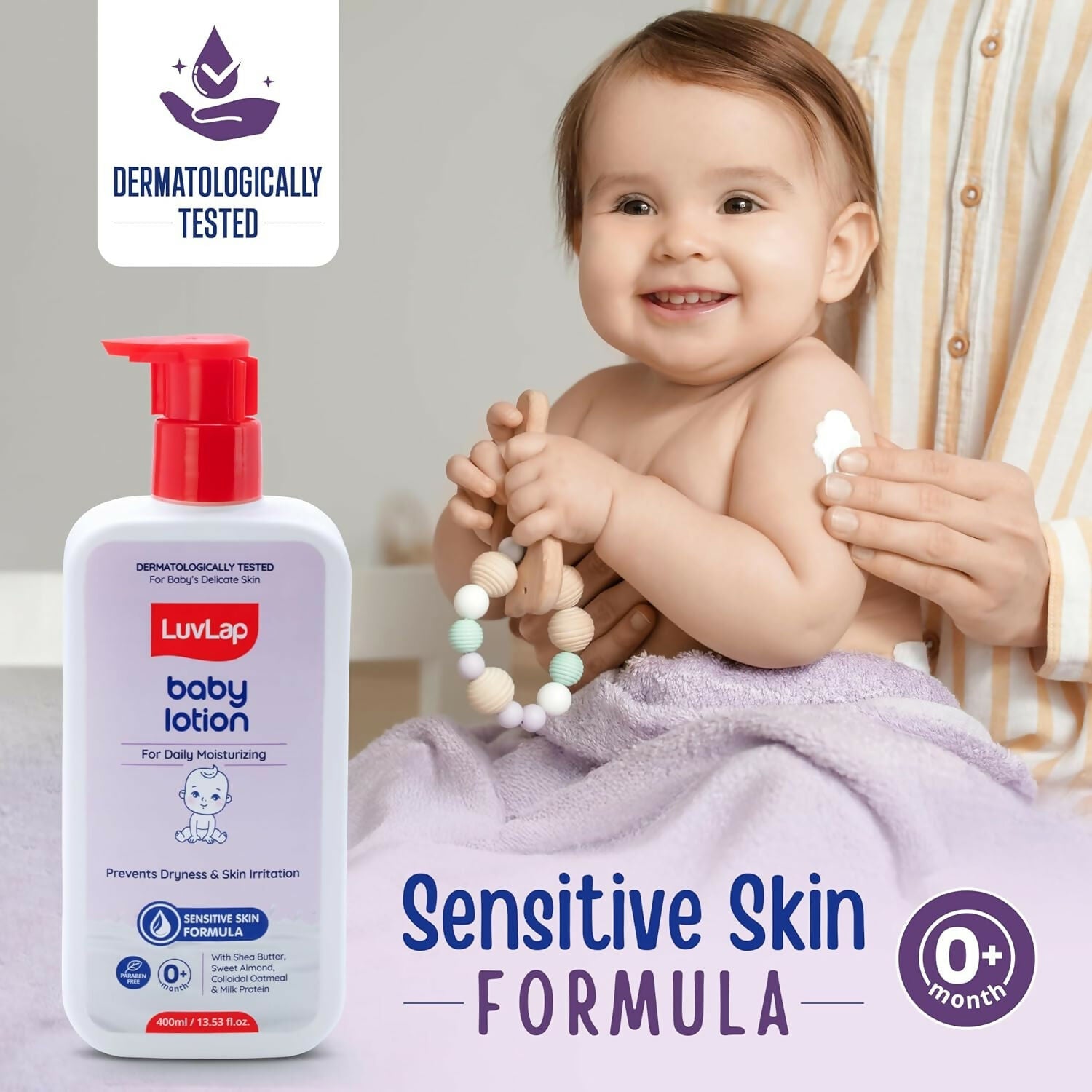 LuvLap Baby Wash & Shampoo + Baby Lotion Combo Set