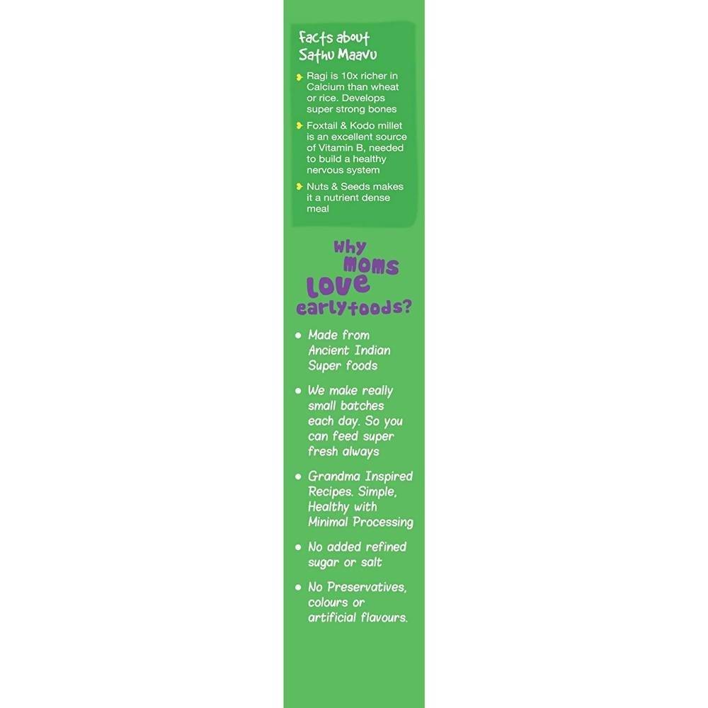 Early Foods Organic Sattu Maavu Porridge Mix