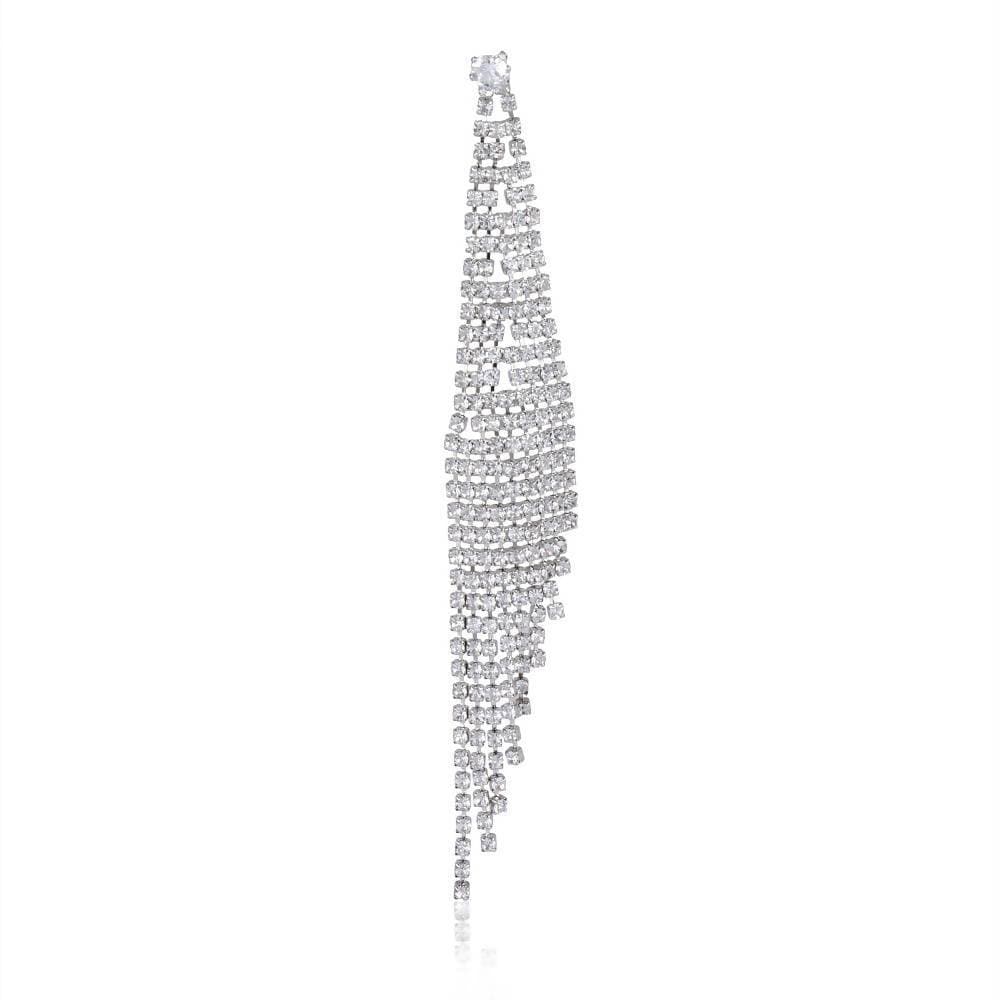 Trendoo Jewelry Silver Diamonds Drops