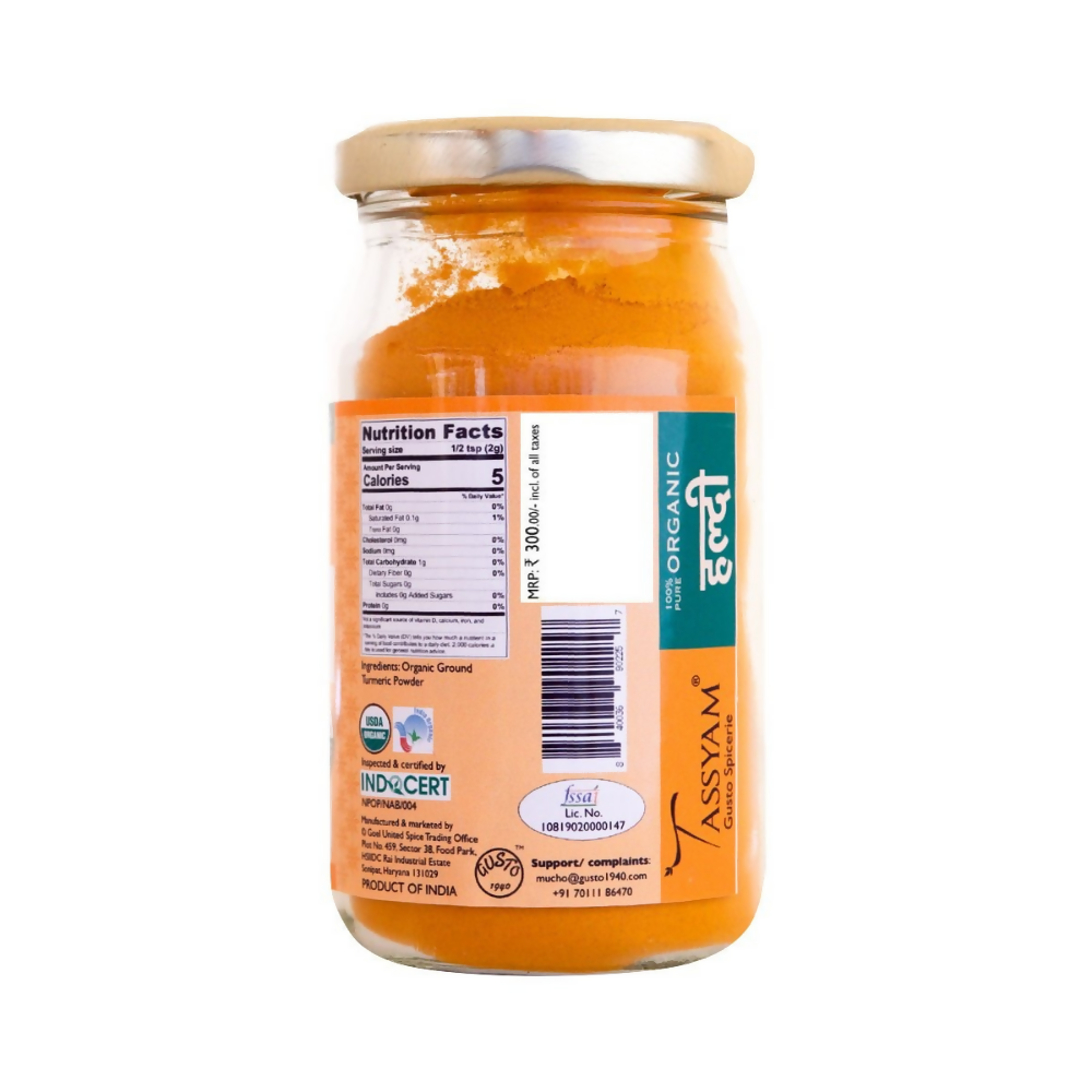 Tassyam Organics Certified 100% Organic Turmeric Powder