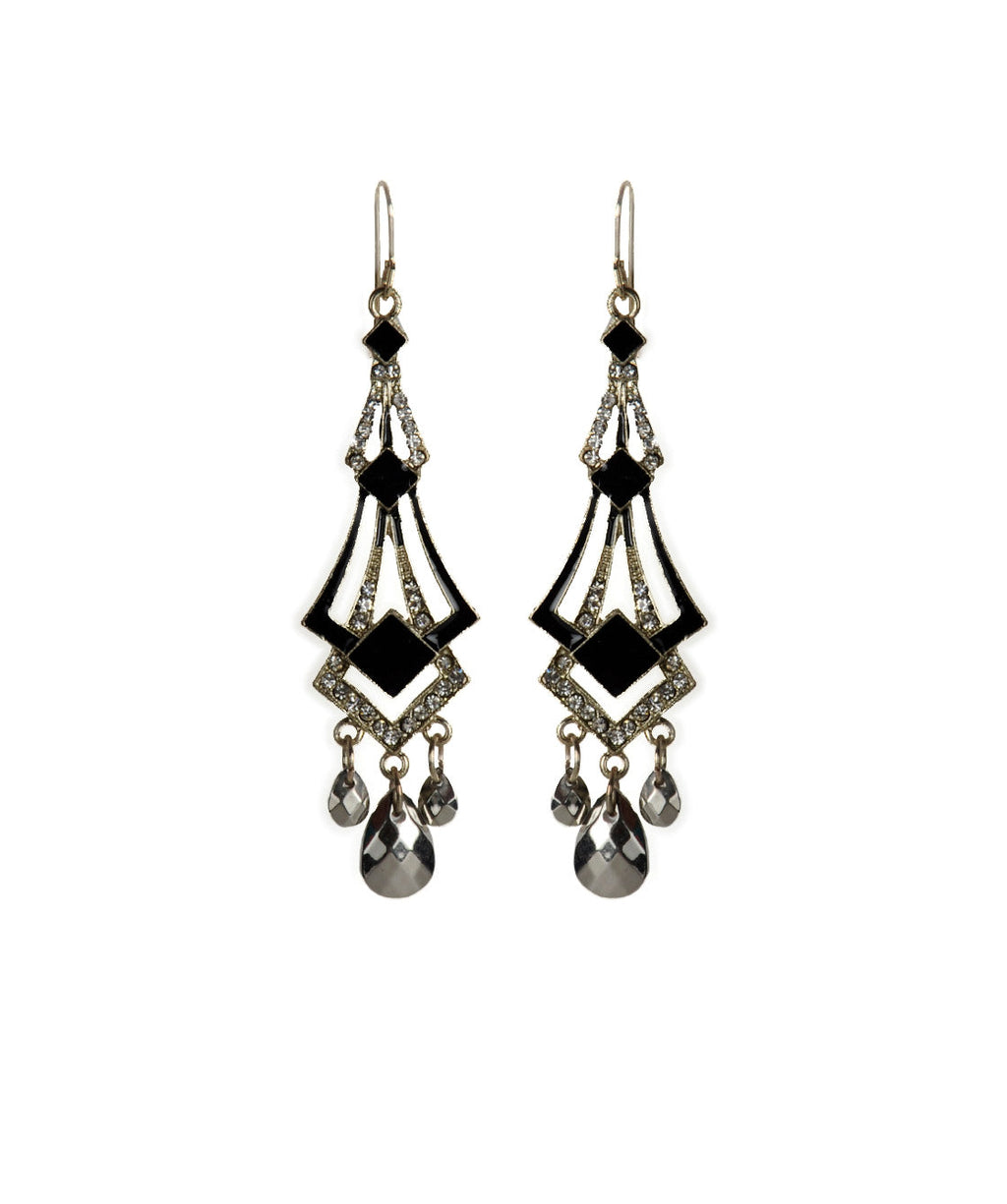 Gold-Polished Alloy Diva Look Stylish Contemporary Earrings - The Pari