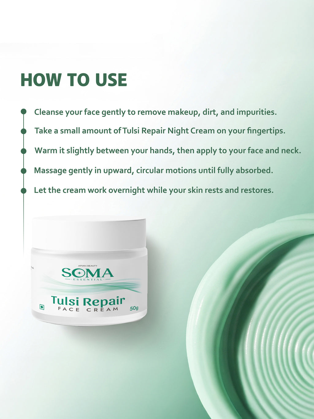 Soma Essential 5% Tulsi Repair Night Cream With Beeswax