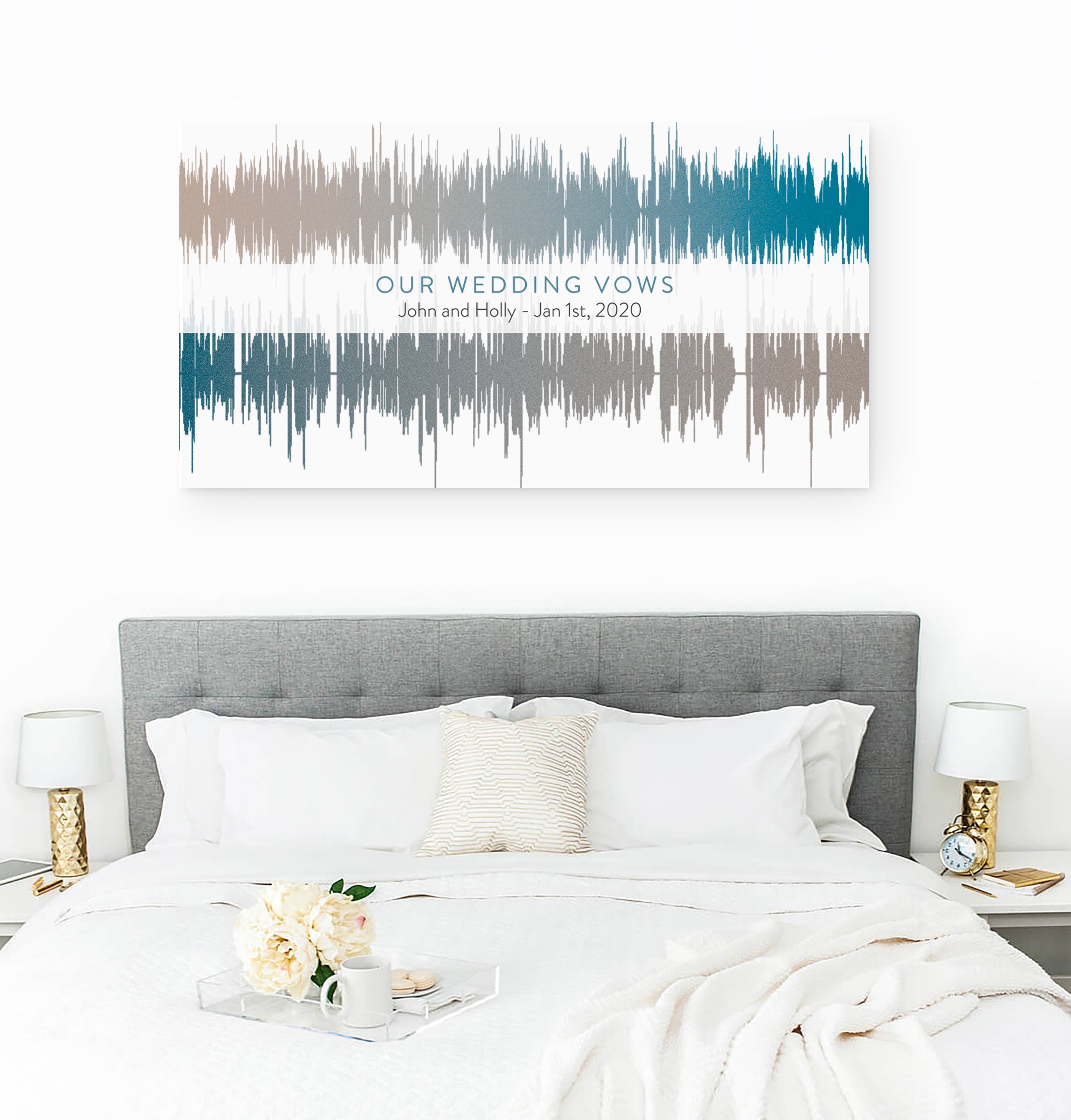 Two Soundwaves - Soundwave Art