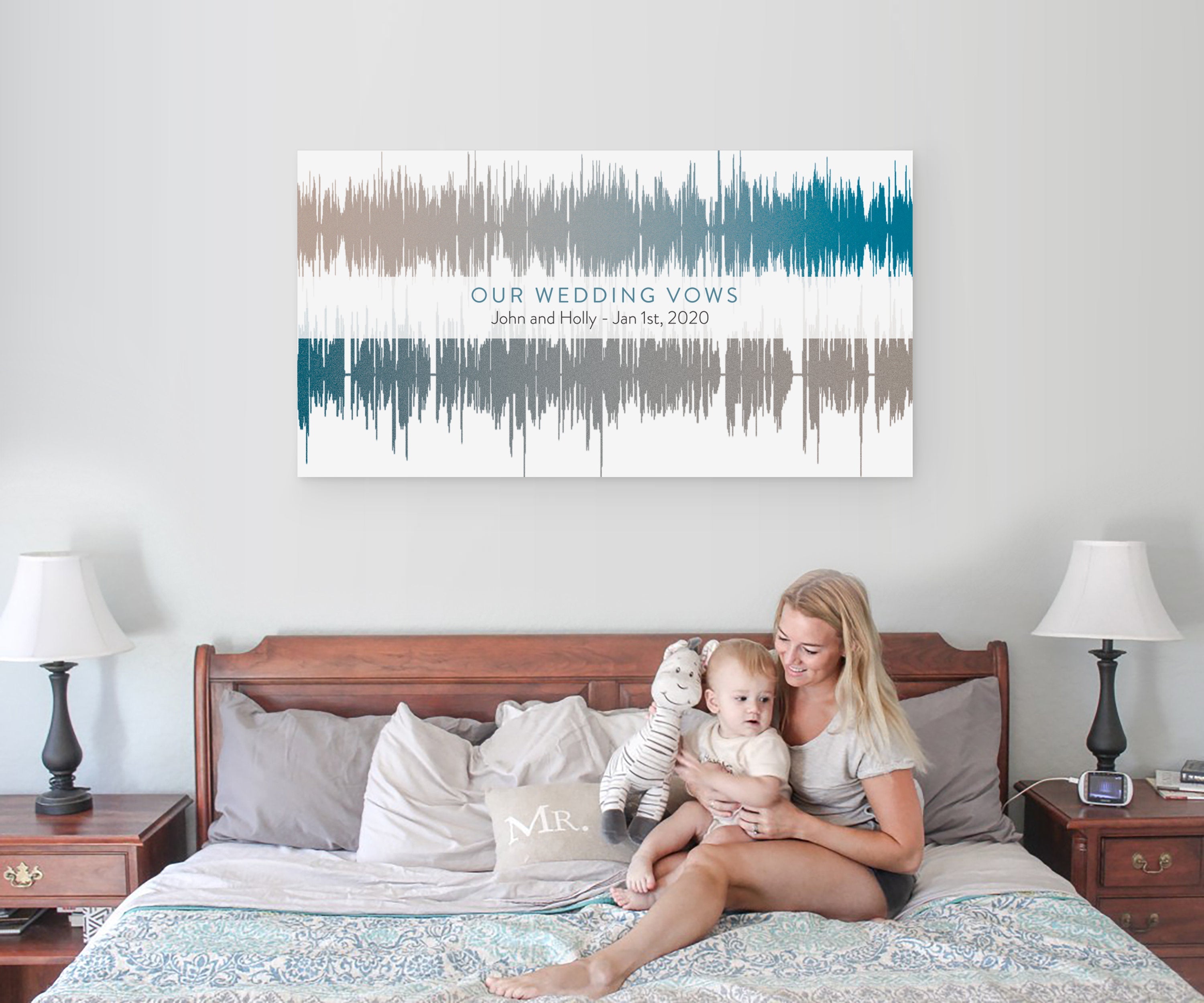 Two Soundwaves - Soundwave Art