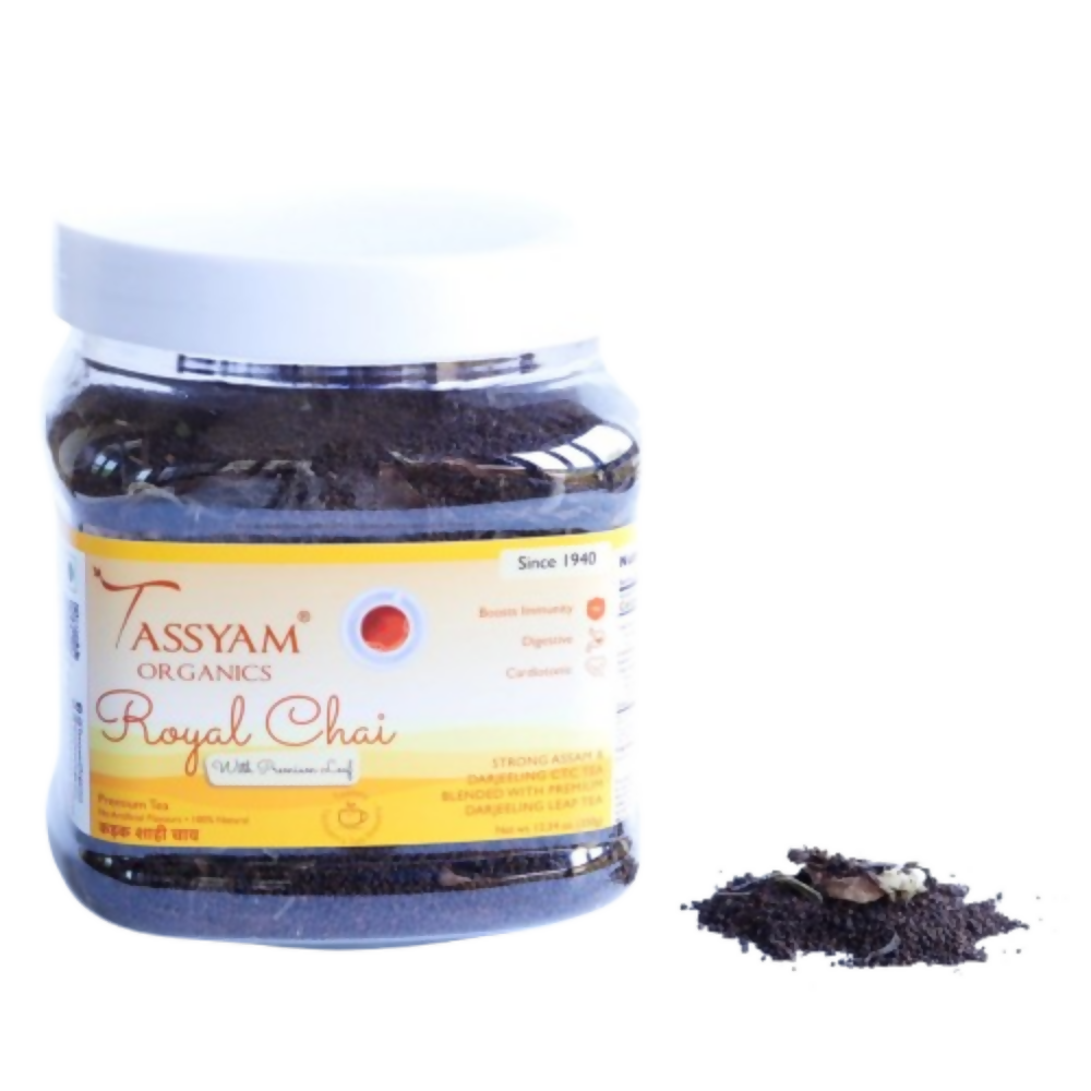 Tassyam Organics Royal CTC Tea | Chai - Jar