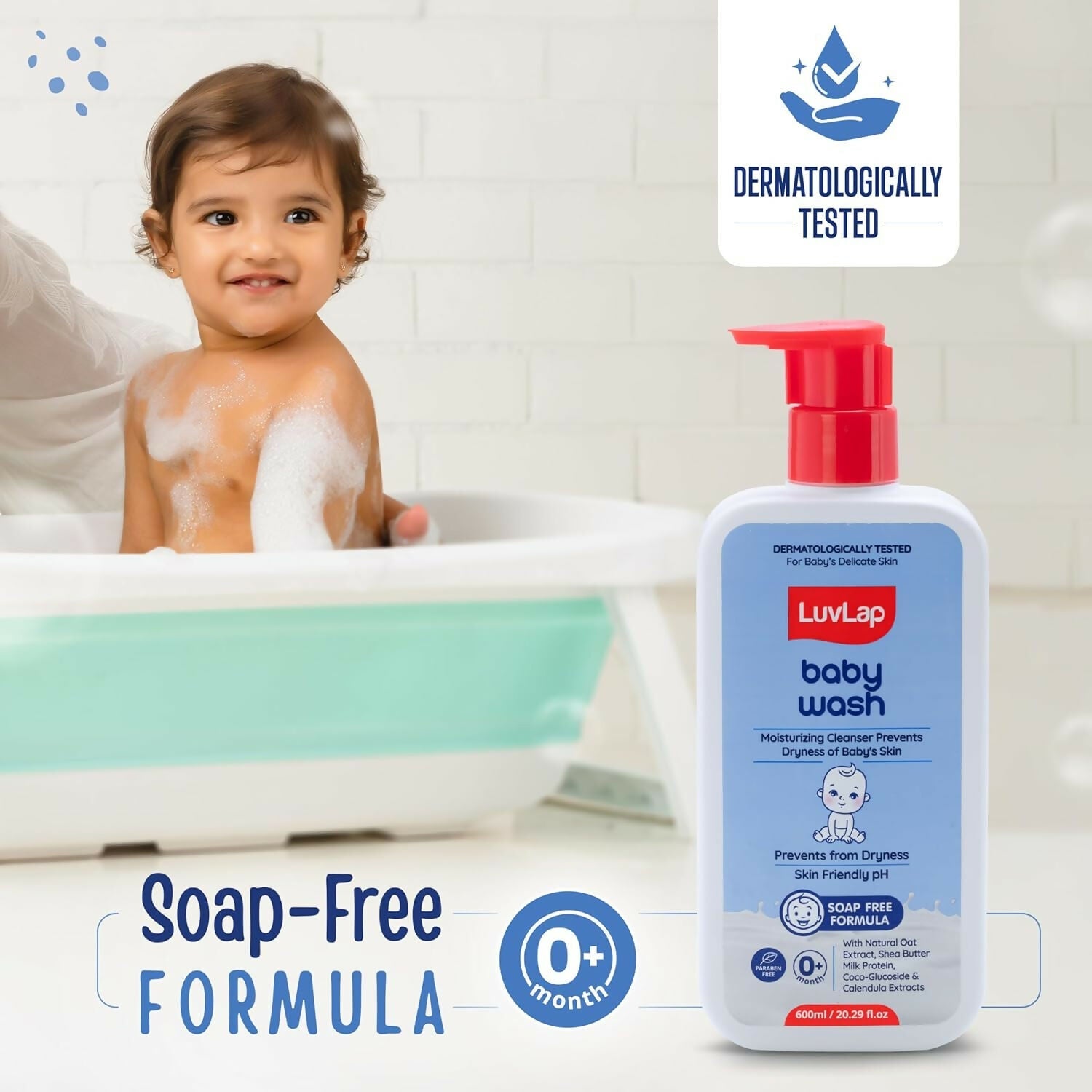 LuvLap Baby Wash + Baby Lotion Combo Set
