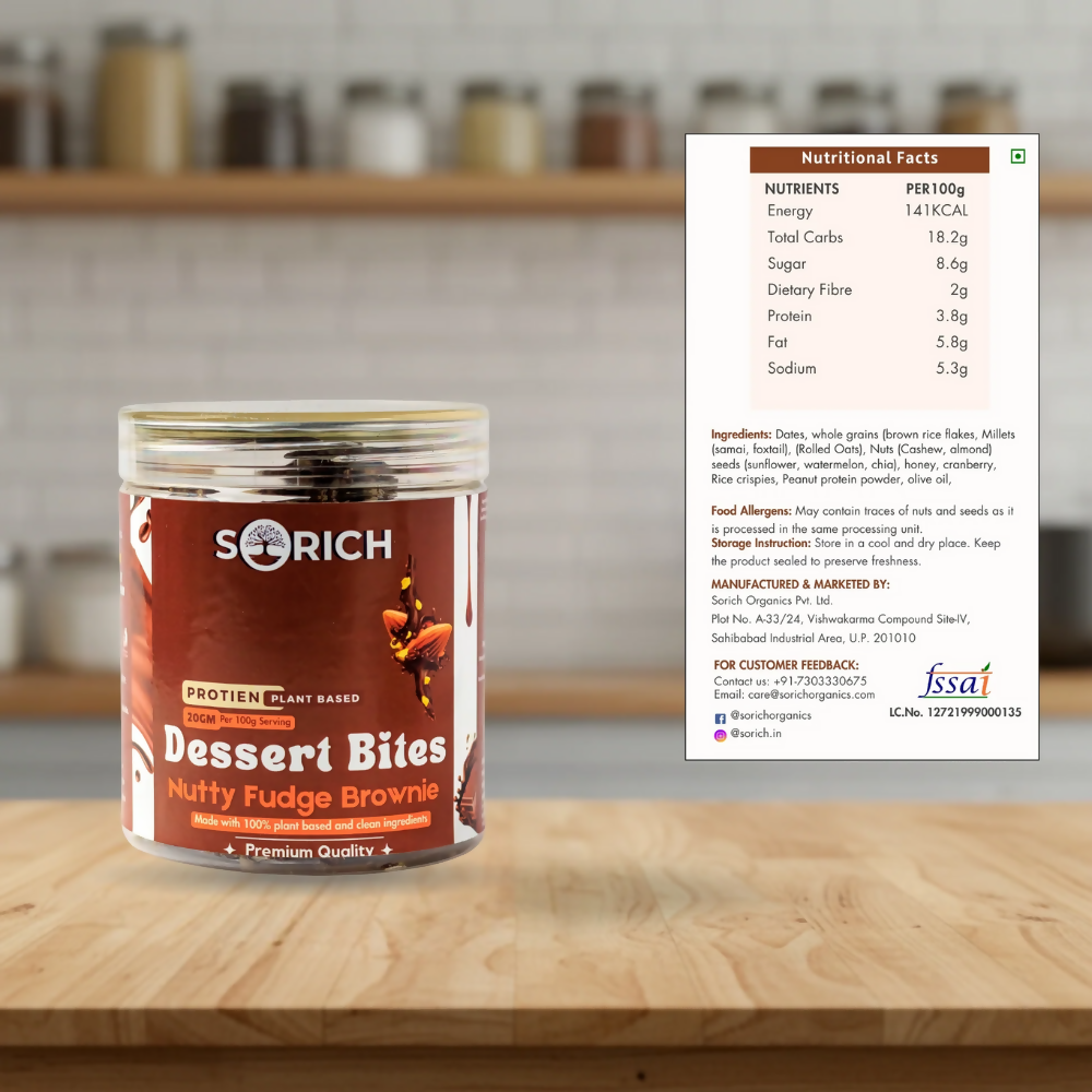 Sorich Organics Nutty Fudge Brownie Bites