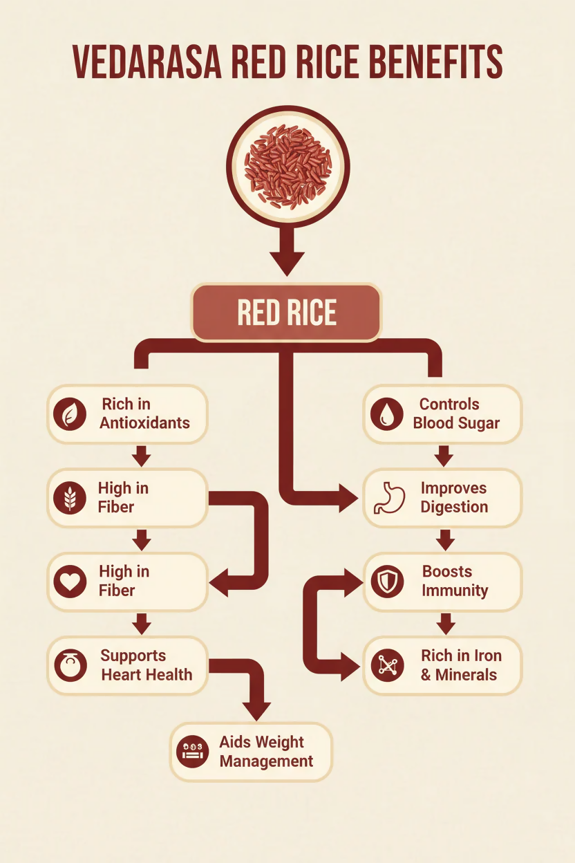 VedaRaSa Natural & Organic Red Rice
