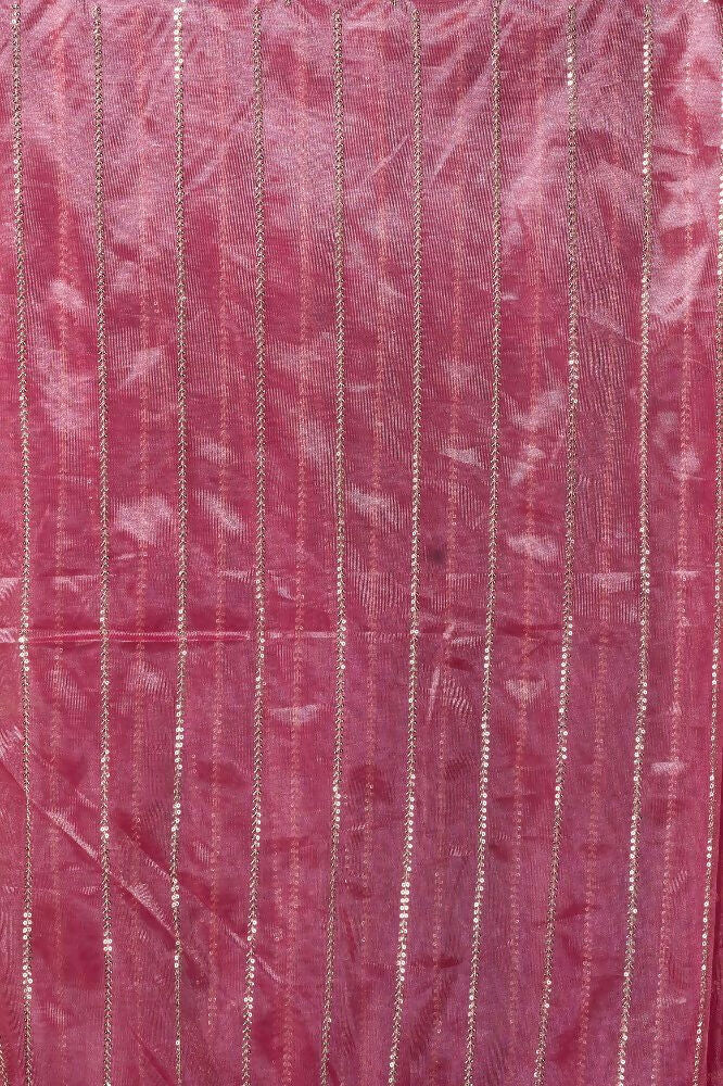 Joban Fashion Pink Net Party Wear Sarees