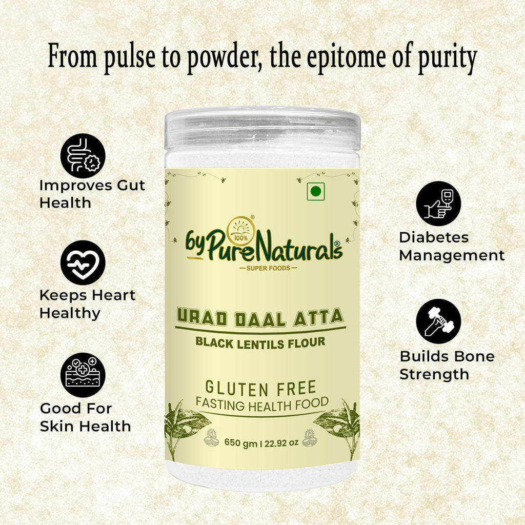 byPureNaturals Urad Daal Atta (Black Lentils Flour)