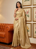 Shree Shyam Fashion Cream Tissue Silk Saree