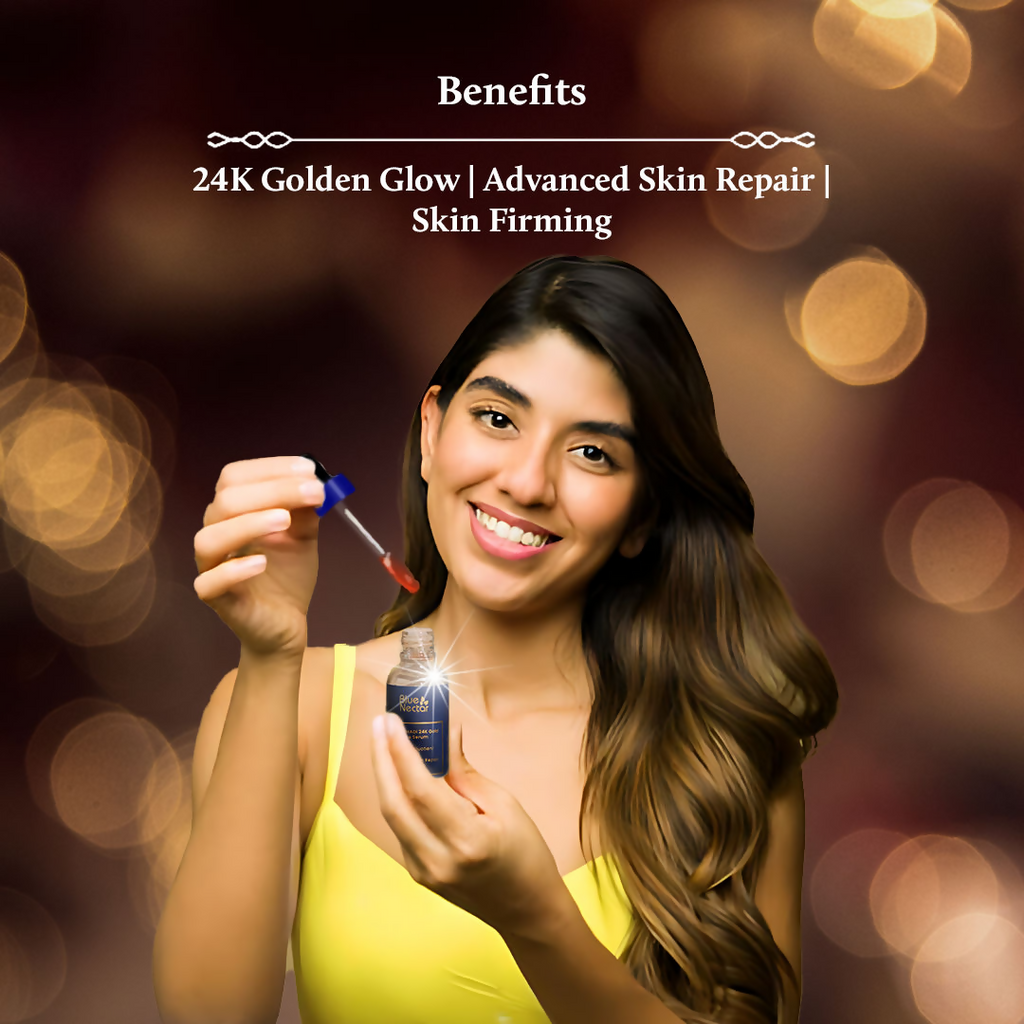 Blue Nectar Kumkumadi 24k Gold Face Serum