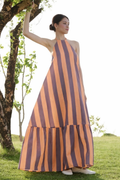 Aayaa Designer Printed Full Flared Gown - Multi Color
