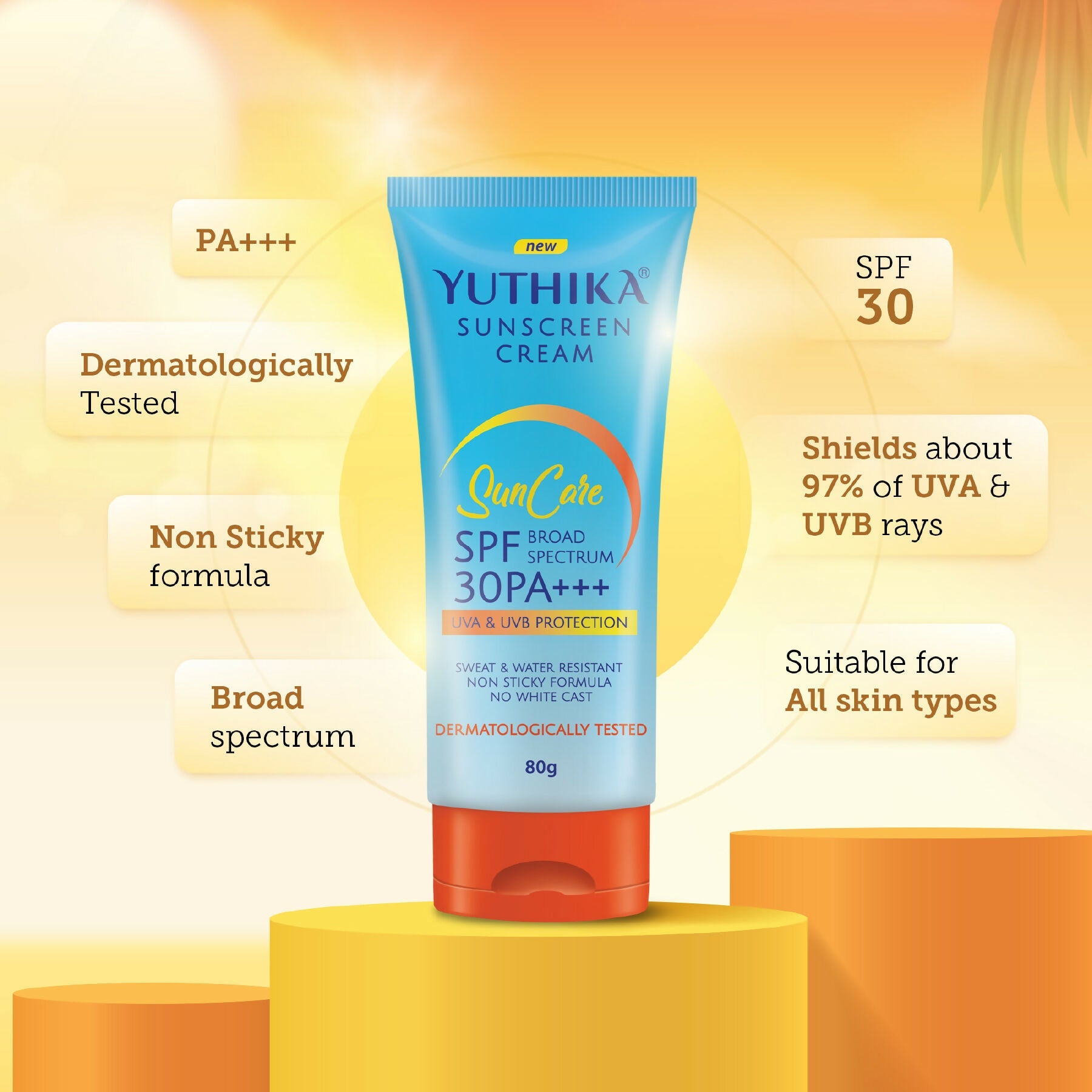 Yuthika Sunscreen Lotion SPF 30 PA+++