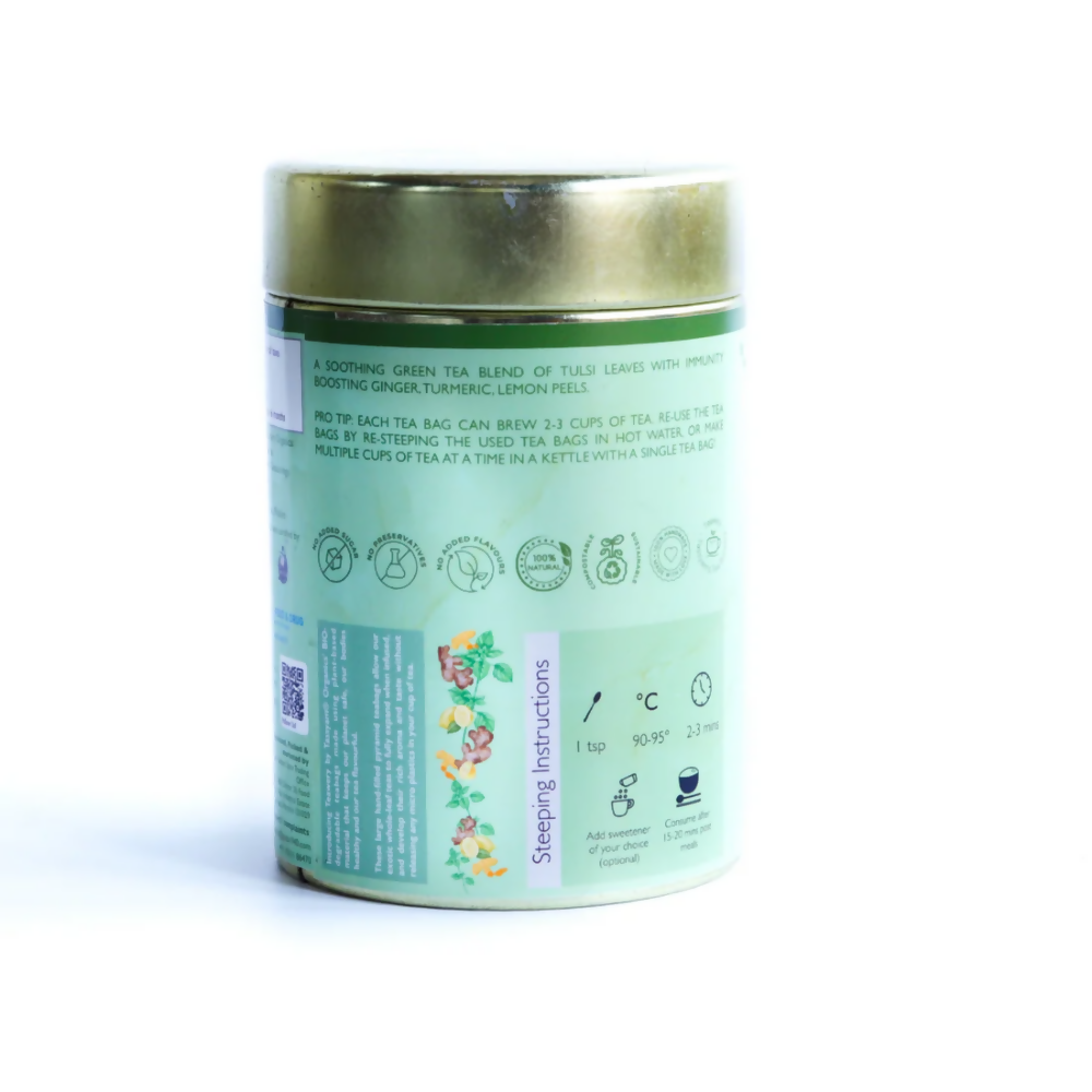 Tassyam Organics Tulsi Ginger Tea Bags