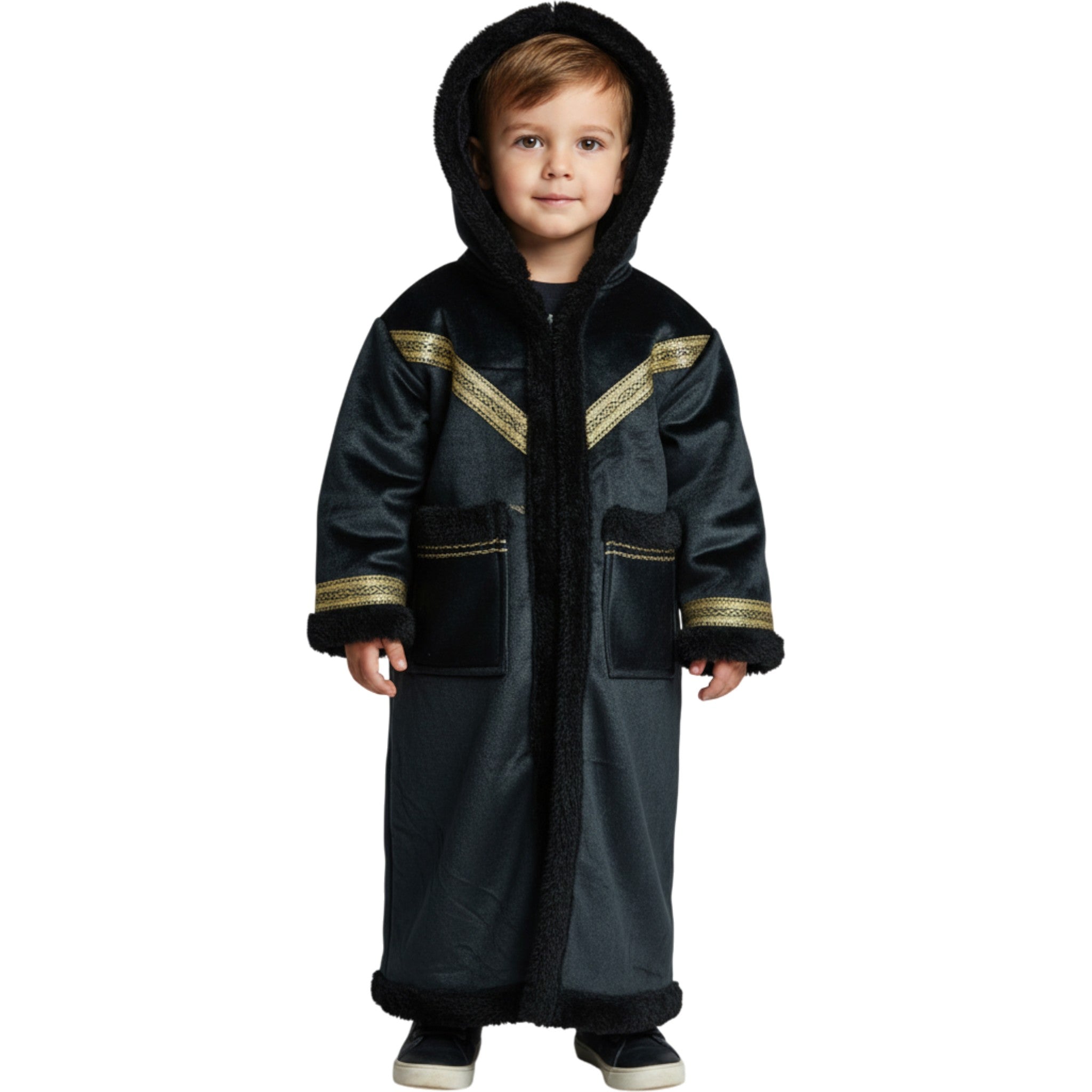 Kids Winter Fur Coat – Hooded & Stylish for 3-4 Year Olds, Warm Faux Fur Outerwear