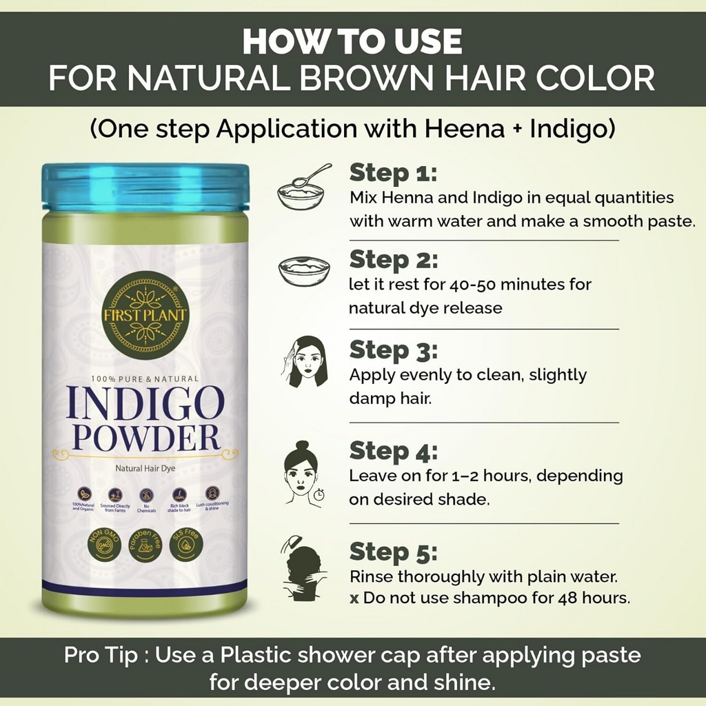 First Plant Natural Hair Dye Combo Pack For Black