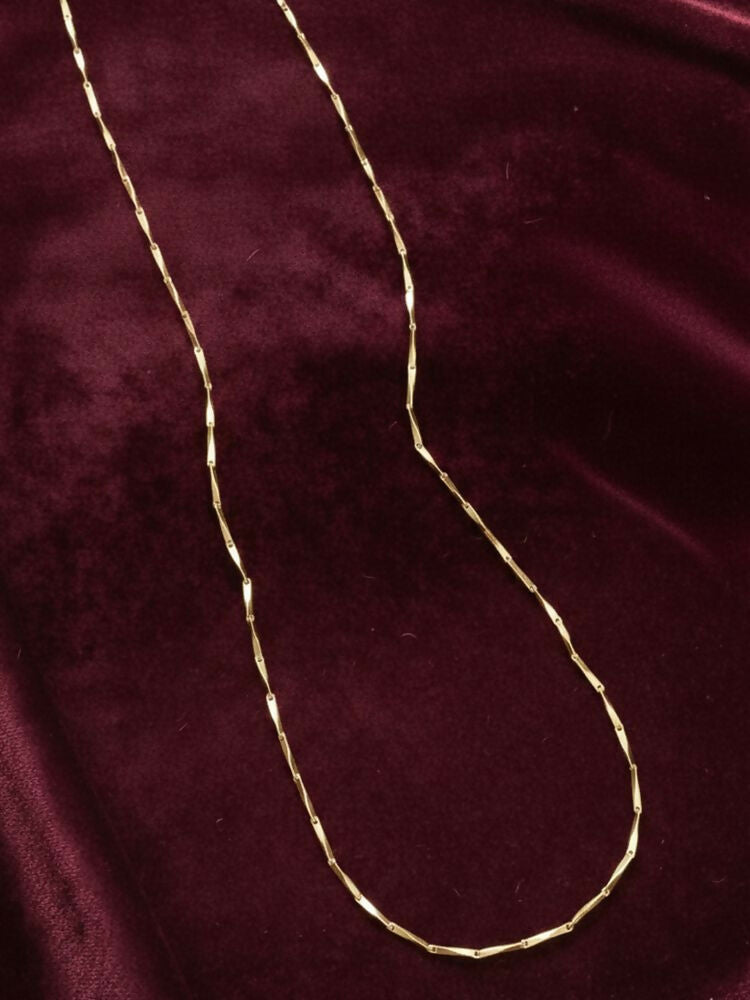 NVR Women Gold Plated Handcrafted Minimal Chain