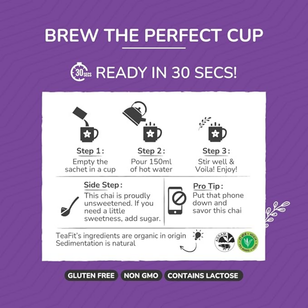 TeaFit Premium NO SUGAR Instant Assorted Tea Premix combo