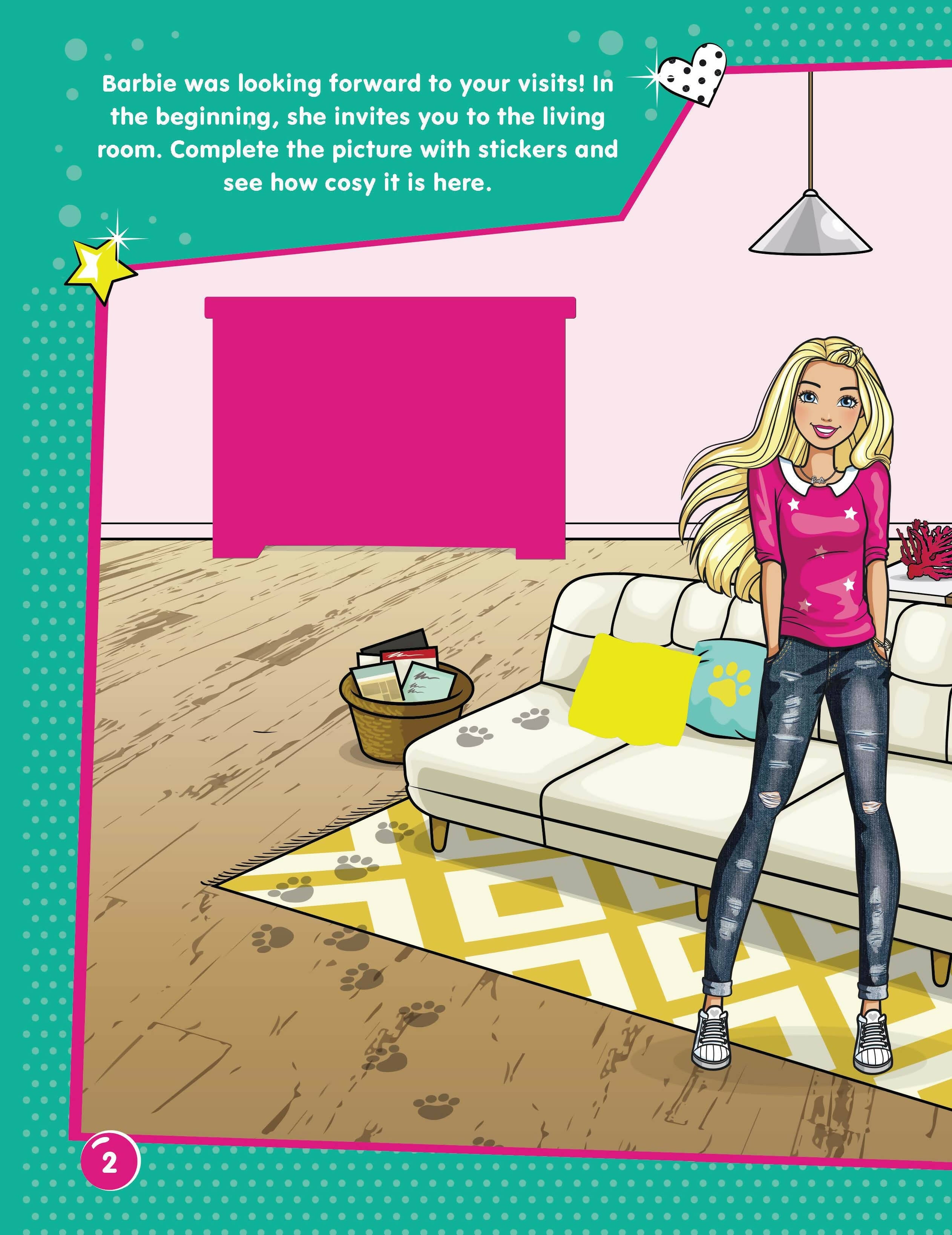 Dreamland Publications Barbie Dreamhouse Adventures -Dream House Decorate with Stickers