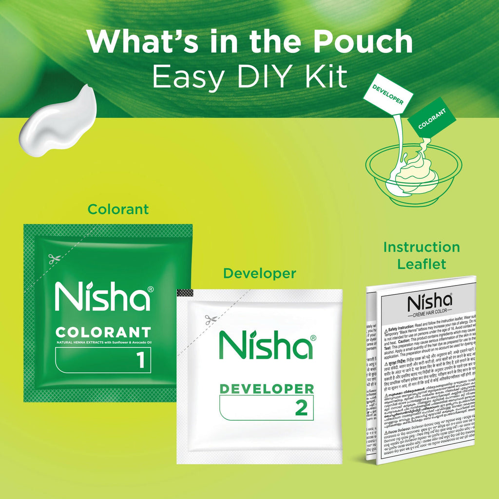 Nisha Creme Hair Color for Women - Golden Blonde