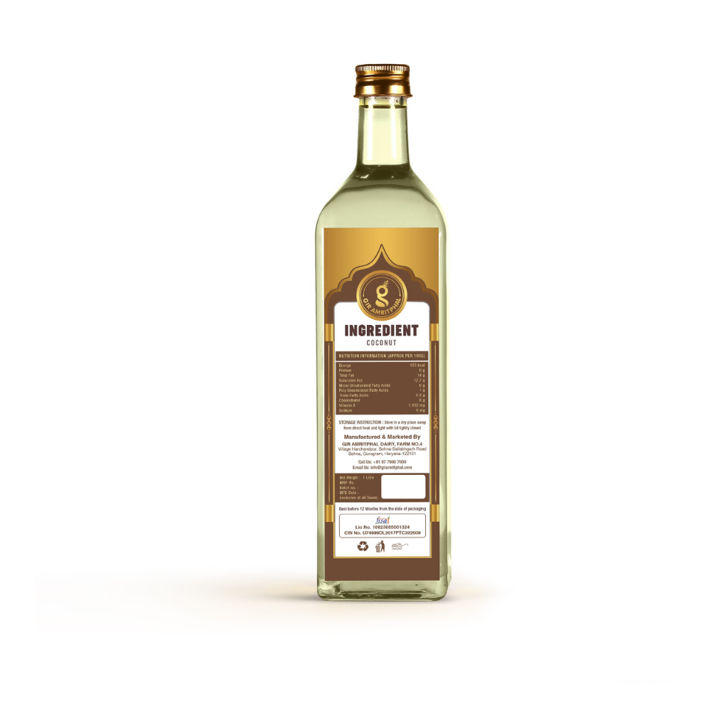 Giramritphal Kachi Ghani Cold Pressed Coconut Oil