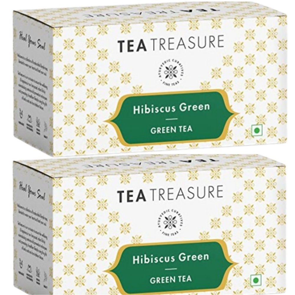 Tea Treasure Hibiscus Green Tea Bags