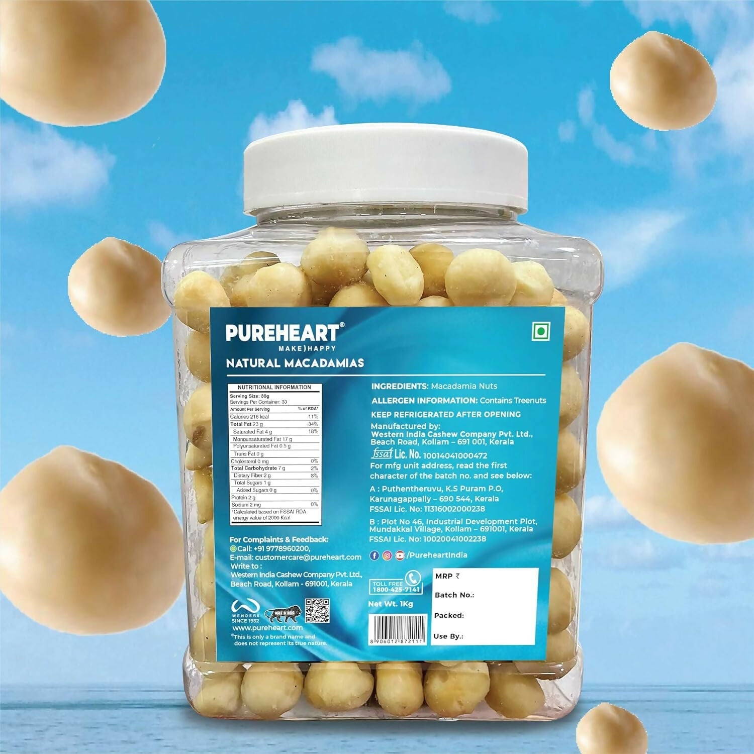 Pureheart Nutreat Natural Macadamia