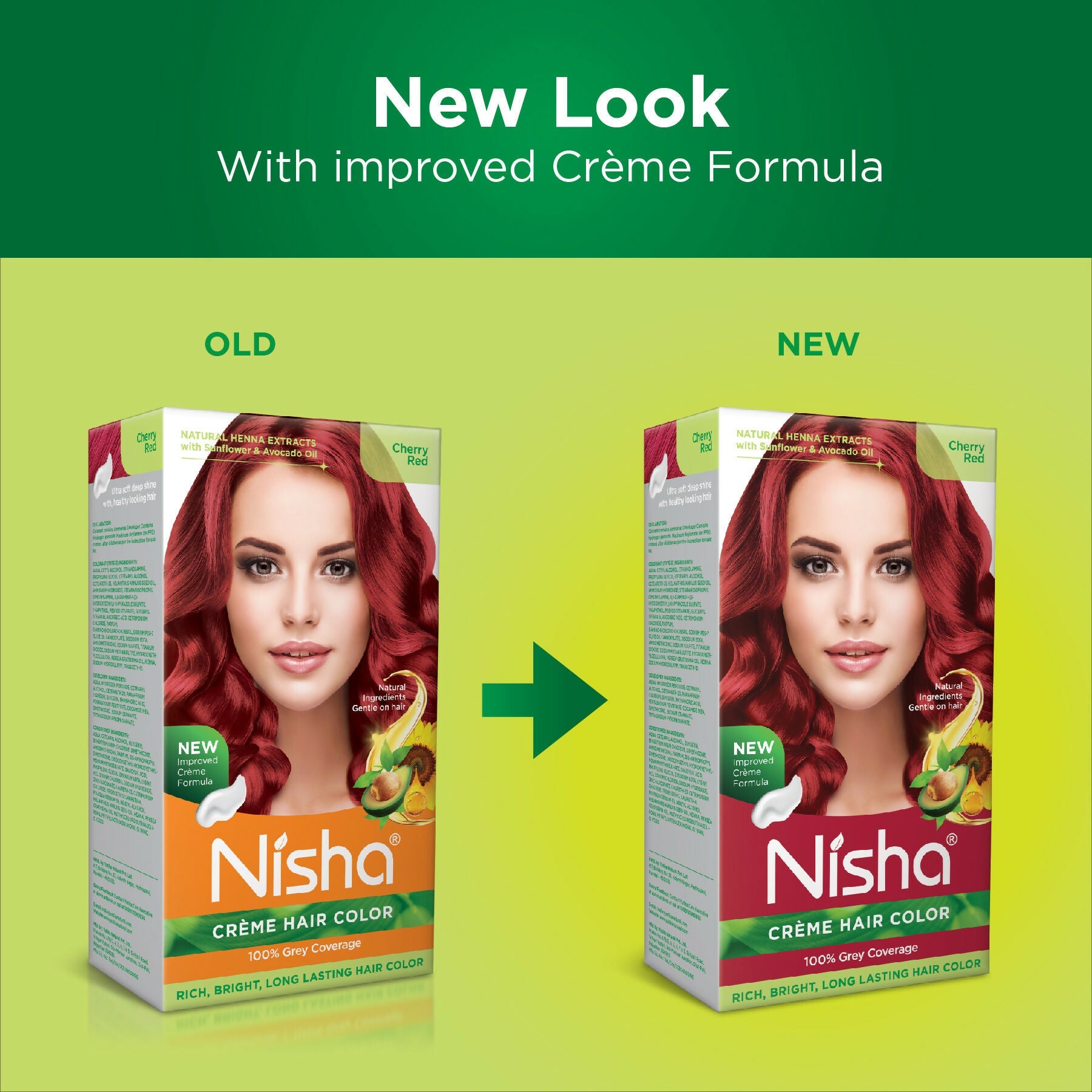 Nisha Creme Hair Color for Women - Cherry Red