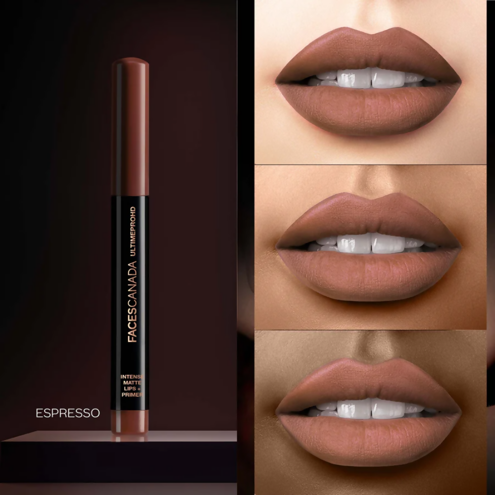 Faces Canada Ultime Pro HD Intense Matte Lips + Primer - Espresso 03
